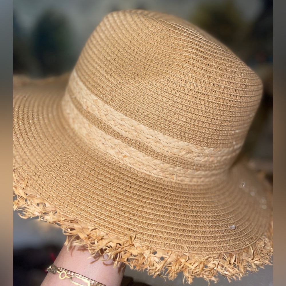 Sole Society Beige Straw Hat